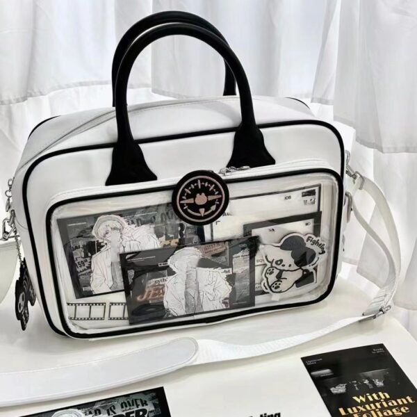 Women's Large Capacity PU One-Shoulder Messenger Bag - Image 2