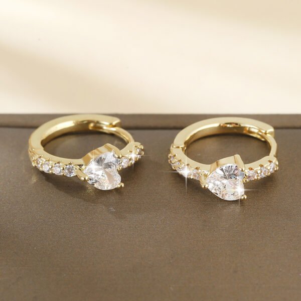 European And American Style Luxury Love Round Ear Clip Fashion Trend - Image 6