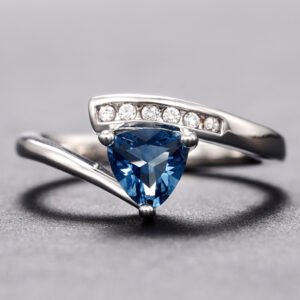 Blue Zircon Ring