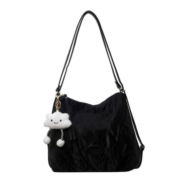 Women's Large Capacity PU Bucket Tote Bag - Image 10