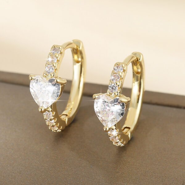European And American Style Luxury Love Round Ear Clip Fashion Trend - Image 4