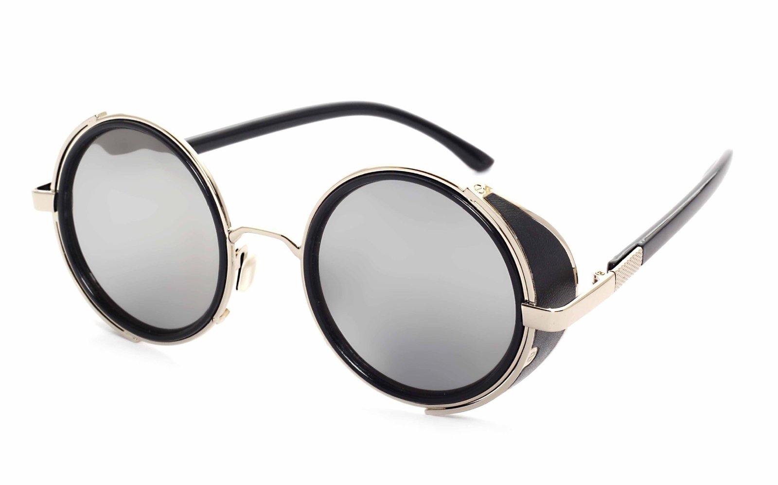 Unisex UV400 Retro Metal Round Sunglasses - Image 8