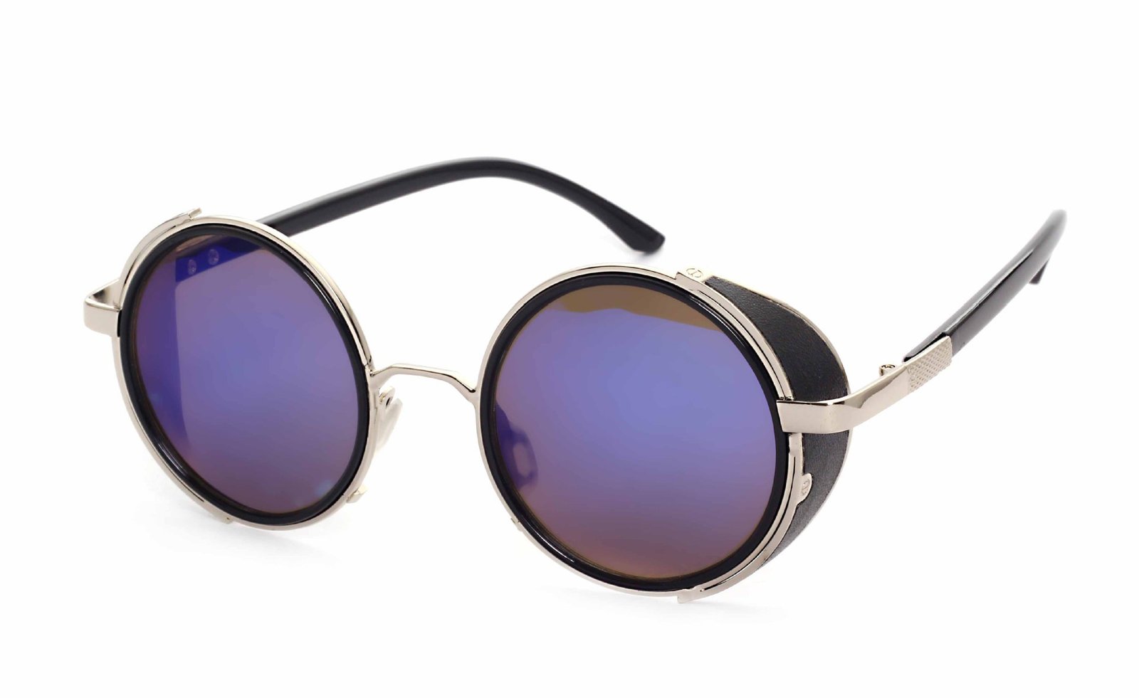 Unisex UV400 Retro Metal Round Sunglasses - Image 10