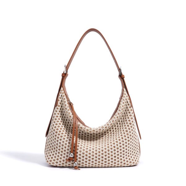 Women's Retro Straw Woven Large Capacity Shoulder Bag - Image 5