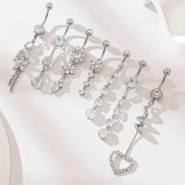 Women's Tassel Stainless Steel Navel Piercing - Image 2