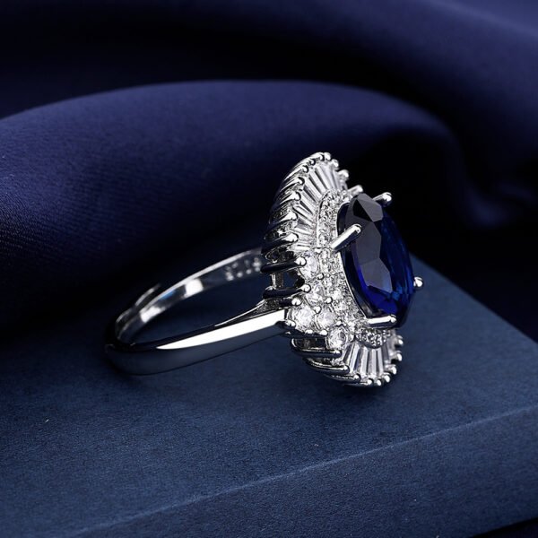 Blue Diamond Ring