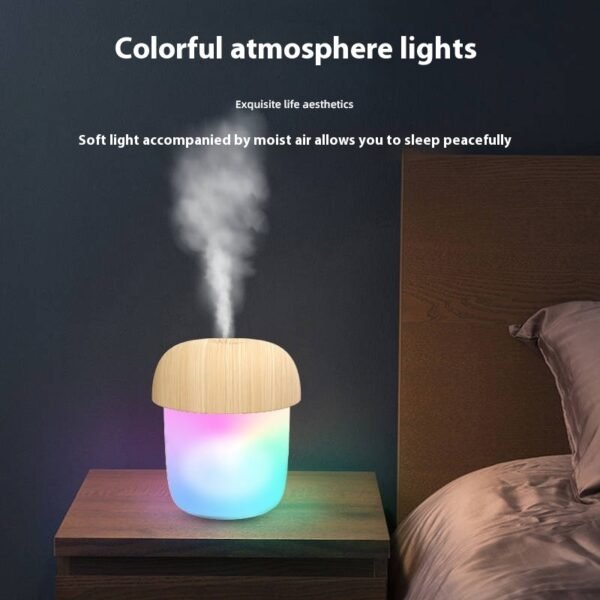 Mushroom Water Droplets Humidifier Mini Usb Vehicle-mounted Home Use Small Spray For Desktop Office - Image 3