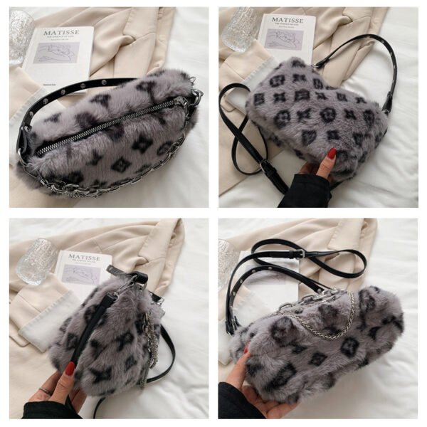 Plush Baguette Bag
