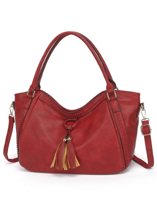 Women's Retro PU Bucket Shoulder Messenger Bag - Image 2