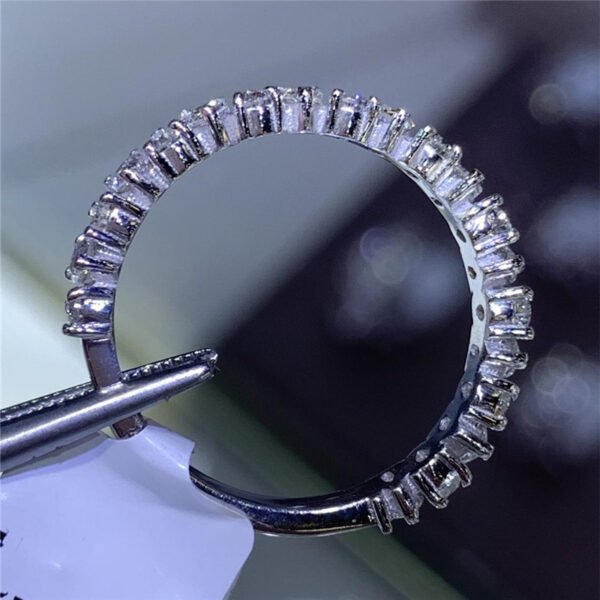 Simple Luxury Inlaid Waterdrop Rhinestone Rings Women's Simple - Image 4