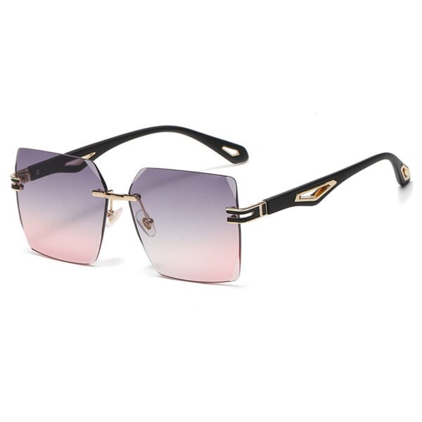 European And American Frameless Trimming Sunglasses Fashion - Image 2