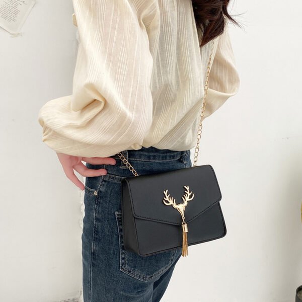 Women's Tassel Deer Head PU Phone Crossbody Bag - Image 2