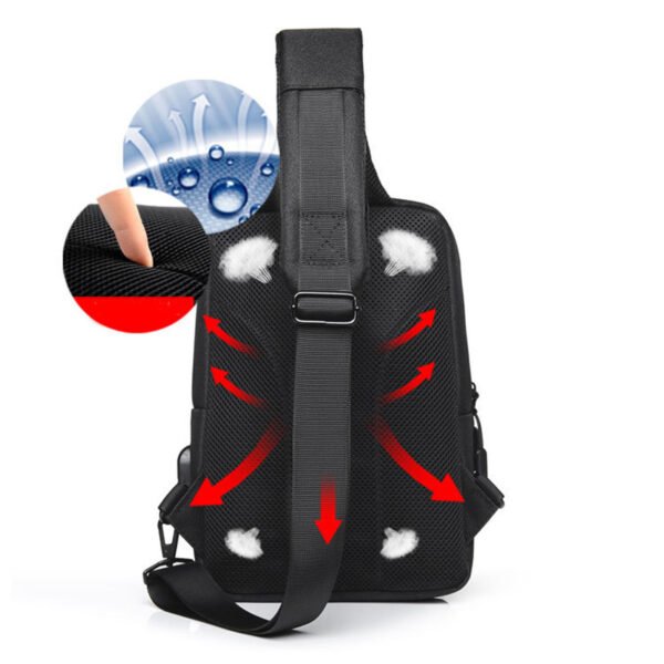 Men Chest Bag Shoulder Bags Crossbody Sling Backpack - Image 4