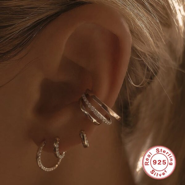 Double Row Diamond Earrings