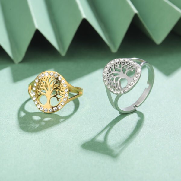 Hollow Tree Open Ring