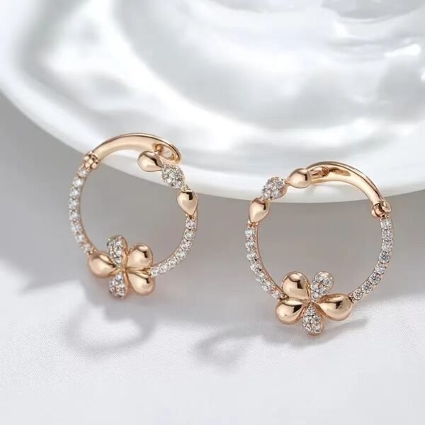 Women's Personalized Geometric Copper Earrings - Image 3