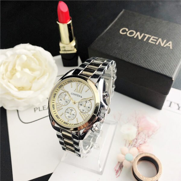 Women's Fashion Diamond Quartz Mesh Strap Watch - Image 10