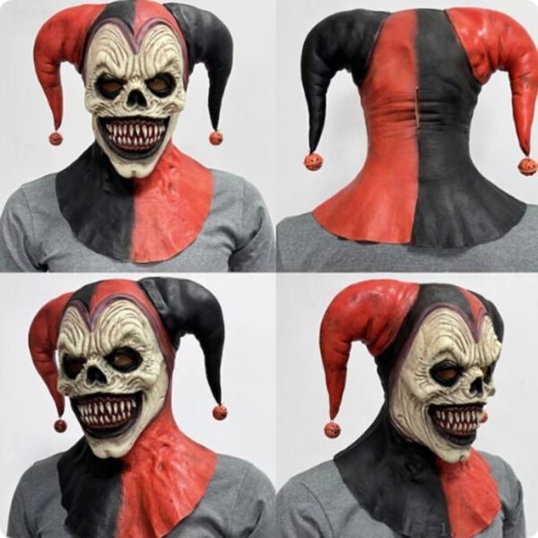 Funny Red Nose Clown Halloween Mask - Image 5