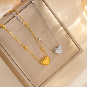 Love Titanium Steel Necklace Women's Fashion Simple Clavicle