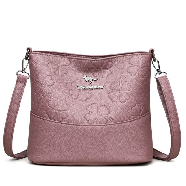 Women's Multi-Layer PU Large Capacity Bucket Bag - Image 4