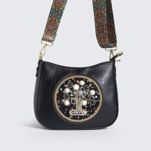 Turquoise Straw Bucket Bag