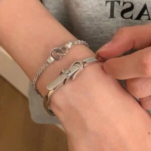 Double Ring Lock Bracelet
