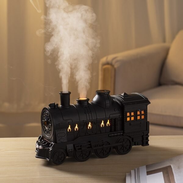 Small Train Aromatherapy Machine Essential Oil Diffuser Desktop Retro Decor Humidifier For Home Use With Large Mist Output
