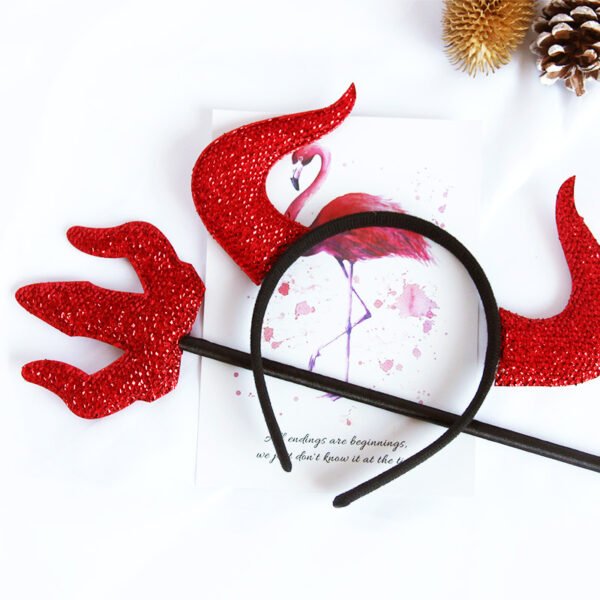 Halloween Horn Fork Headband Decoration - Image 5