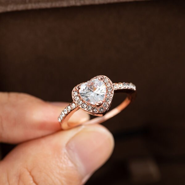 Crystal Heart Ring