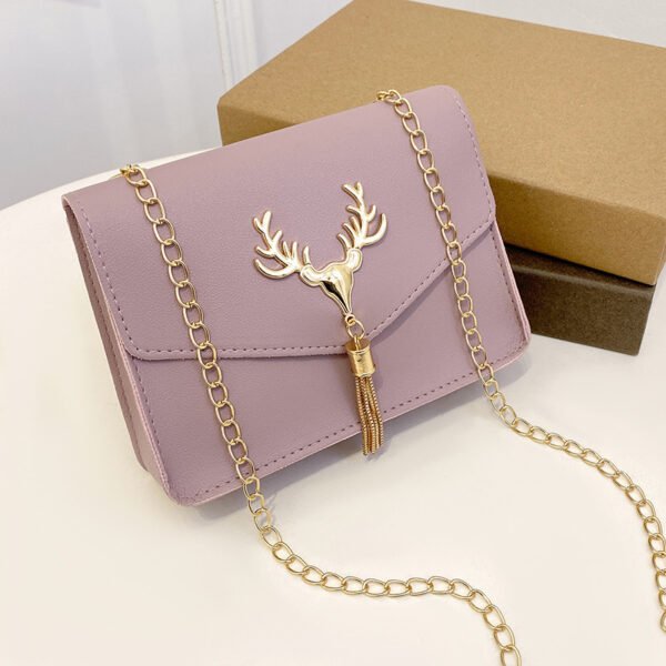 Women's Tassel Deer Head PU Phone Crossbody Bag - Image 6