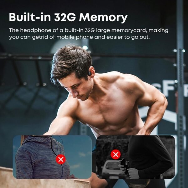 IPX8 Waterproof Headset Swimming Bluetooth Headphones With 32G TF Card Sports Wireless Earbuds Stereo Bone Conduction Earphone - Image 6