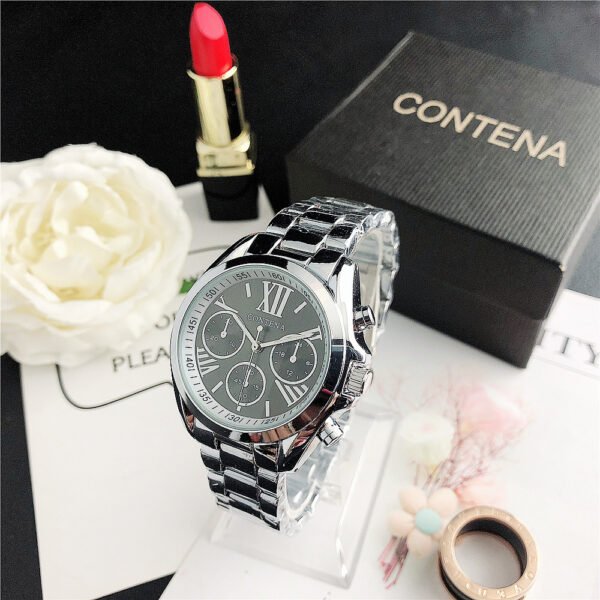 Women's Fashion Diamond Quartz Mesh Strap Watch - Image 8