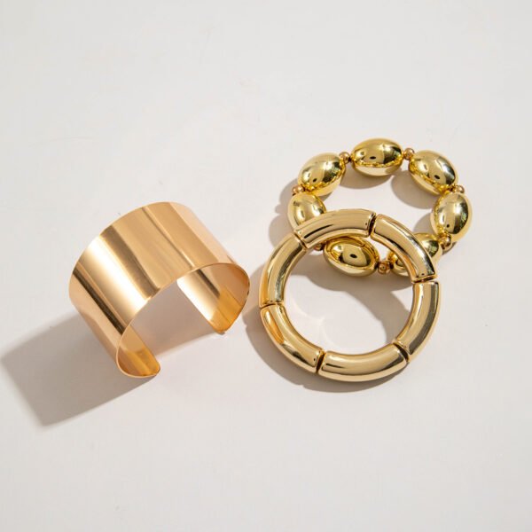 New Multi-layer Line Winding Geometric Open Bracelet Suit - Image 7