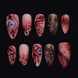 Halloween Almond Nail Set