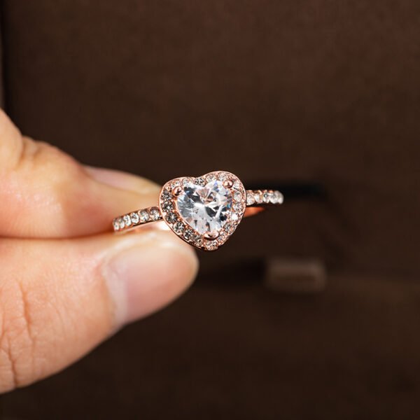 Crystal Heart Ring