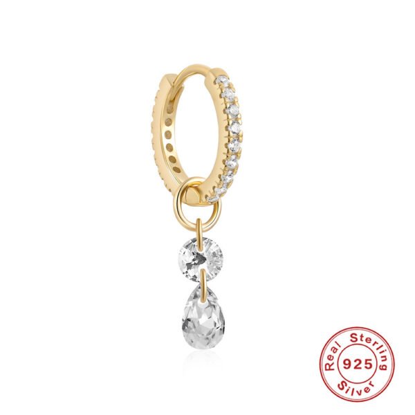 Women's S925 Silver Diamond Earrings & Pendant Set - Image 4