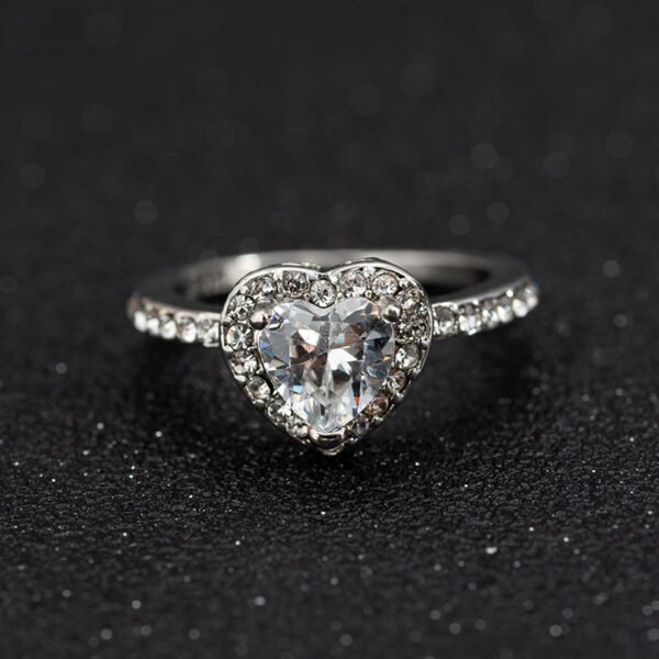 Crystal Heart Ring