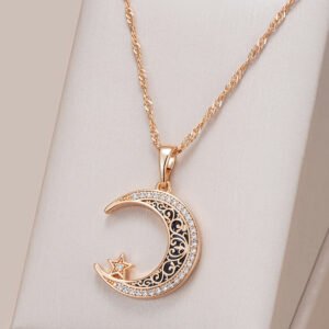 Star Moon Zircon Necklace