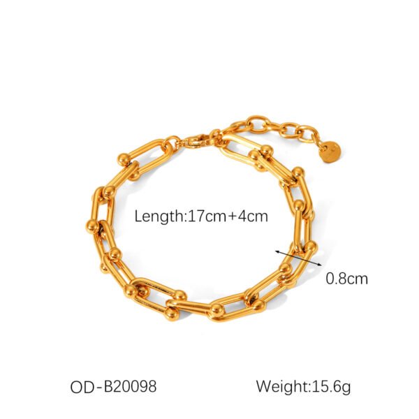 Unisex Stainless Steel Horseshoe Jewelry Set - Image 9