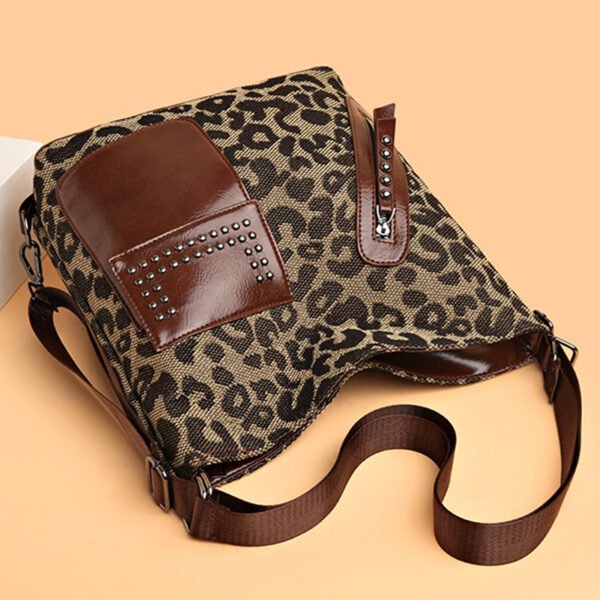 Houndstooth Leopard Backpack