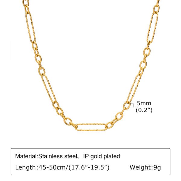 Snake Bones Chain Mesh Twist Necklace - Image 3