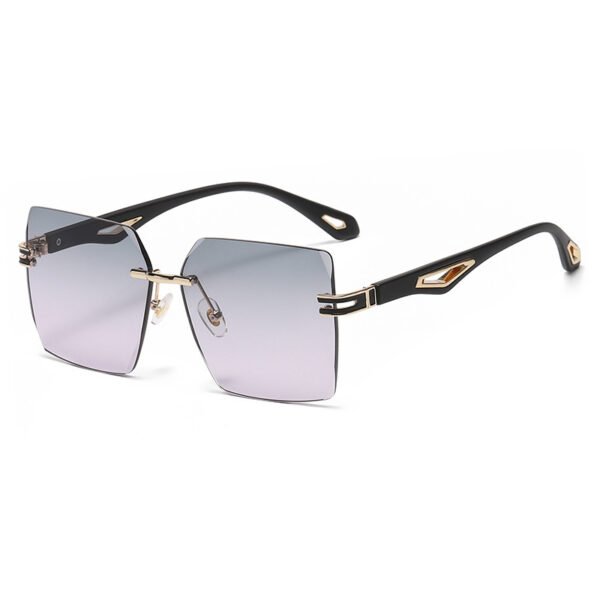 European And American Frameless Trimming Sunglasses Fashion - Image 4