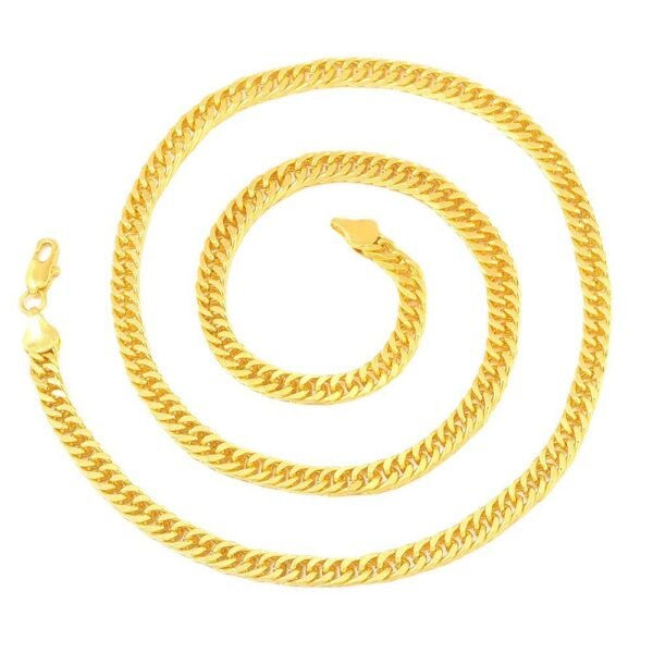 4MM Gold-plated NK Squashed Necklace Ornament - Image 6
