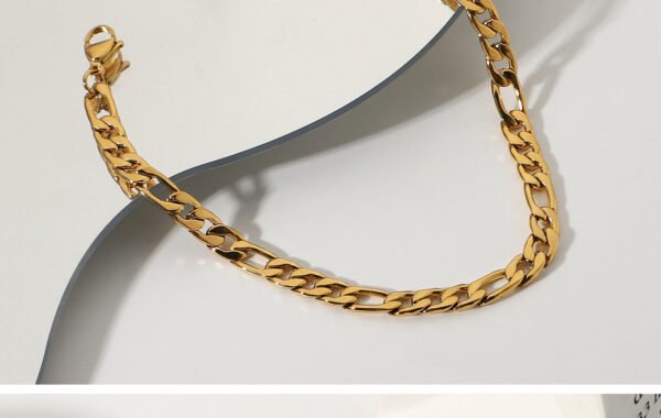 Fashion 18K Gold Plated Stainless Steel Anklets - Image 9