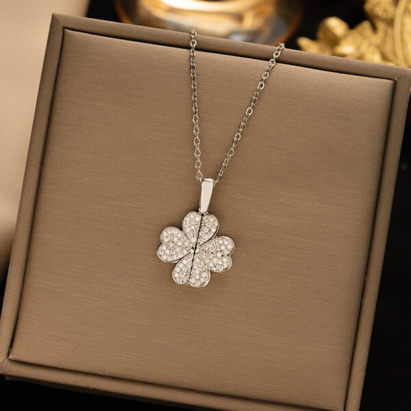 Women's Diamond Clover Necklace Special Interest Light Luxury - Image 5