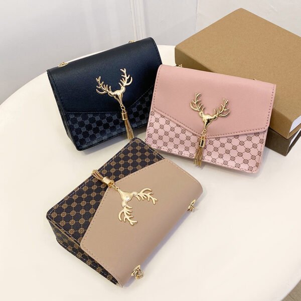 Women's Tassel Deer Head PU Phone Crossbody Bag - Image 8