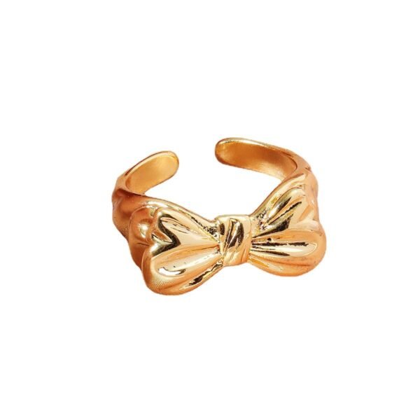 Adjustable bowknot ring