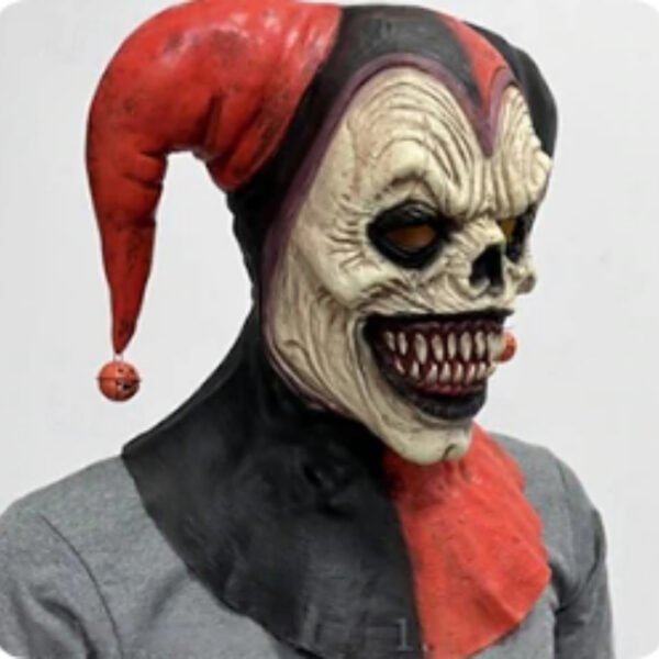 Funny Red Nose Clown Halloween Mask - Image 2