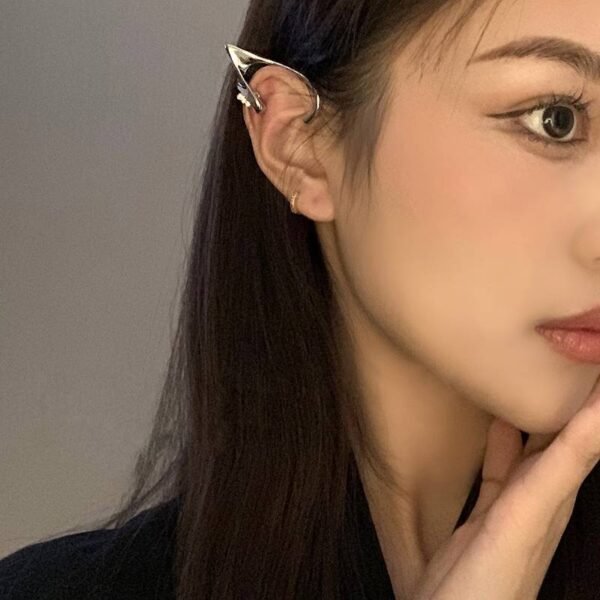 Elf Ears Tassel Earrings Piercings Without Ear Clips - Image 5
