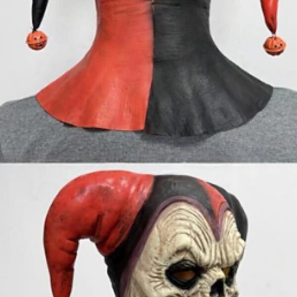Funny Red Nose Clown Halloween Mask - Image 4